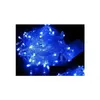 Cordes Led 500 Mètres Noël Noël RVB Bleu Chaud 10 Mètres 100 Leds Guirlande Lumineuse Flash Fenêtre Rideau Lumière De Vacances Avec Arrière Con Dhant