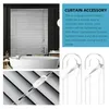 Hooks 20Pcs Plastic Curtain Venetian Blind Holders Home Decor Transparent