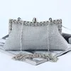Evening Bags gold Clutch Bag Glitter Bead Designer Elegant Woman Party bags Vintage Fashion Bridal Purse Silver Handbag 230316