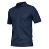 Herrpolos kefitevd taktisk armé t-shirts män sommar kort ärm snabb torkning polos lättare utomhus vandring camping t-shirts sport 230316