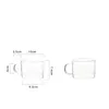 Tasses Creative Verre Lettre Lait Jus Eau Tasse À Café Avec Poignée Tasse Transparente Drinkware Amoureux Couple Cadeaux De Noël 500MLMugs