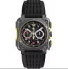2022 モデルスポーツラバー時計バンドクォーツベル高級多機能時計ビジネスステンレス鋼マンロス腕時計 01