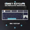 GMK COMET KEYCAP 135キーPBT XDAプロファイルキーキャップメカニカルキーボードのためのDYE-SUB英語キーキャップ61/64/84/108レイアウトキーボード