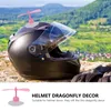 Caschi da moto 10 pezzi Potabile bella libellula ventosa Decor casco per bambini bambino