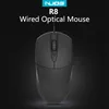 Ny dator Wired Mouse Ergonomic 2.4G USB 1000DPI 3-knappar Optiska spelföretag Mini Möss för PC-bärbara datorer E-sport