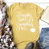 T-shirt da donna Pumpkin Spice Everything Nice T-shirt Halloween Holiday Kawaii Hipster Tshirt Trendy Women Aesthetic Gift Tees Tops Outfits