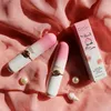 Brillo de labios cristal duradero cosmético Color melocotón cambio de temperatura barra de labios cuidado hidratante reparación Lipsalve