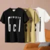 Lüks T Shirt Erkek Tasarımcı T-Shirt Siyah Kırmızı Mektup Baskılı Gömlek Kısa Kollu Moda Marka Tasarımcısı Top Tees Asya Boyutu S-4XL