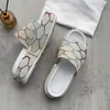 2023 Damskie Kapcie mody haftowane płótno projektanty ślizgowe poślizgnięcia się na pantoflu dziewcząt 60 mm Supper Sandały platformowe Rozmiar 35-45