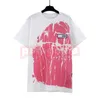 Fashion Mens New Summer T Shirt Womens Pink Printing Tees Lovers Hip Hop Vêtements Taille S-XL