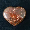 Figurine decorative Oggetti Natural Ocean Jasper Stone Heart Crystal Mineral Specimen Ornamento StonLove