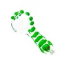 Pipa in vetro Tabocco Pipa per fumare a mano Glow In The Dark Scorpion 4'' Ciotola per cucchiaio per erbe fatta a mano