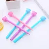 4pcs/lot Cute Rose Flower Gel Pen For Kids Student School Office Supplies Stationery Kawaii Writing Pens 0.5mm Black Ink