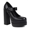 Kleidschuhe Marke Design Sommer Damen Große Größe 44 Chunky High Heels Tolle Qualität Pumps Frauen Plattform Herbst Sexy Goth Frau