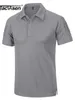 Polos pour hommes TACVASEN Été Tactique Militaire Polos T-shirts Hommes Armée Combat T-shirts Travail En Plein Air T-shirts Avec Poches À Glissière Pull 230316