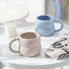 Mugs Creative Ceramic Mug Cute Coffee Cup Nordic Home Decor Handmade Art Milk Tea Drinkware Accessories