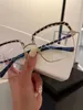 30% rabatt på lyxdesigner Nya herr- och kvinnors solglasögon 20% rabatt på Chen Weiting's samma C-rökelse Myopia Frame Woven Leg Net Red Glasses Anti-Blue Light Professional