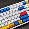 Japan Anime 117 Keys OEM Profile PBT KeyCap Japanese English Custom Personality KeyCaps för Mechanical Keyboard 61/64/68/75/84