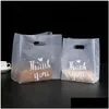 Cadeau cadeau Merci Sac en plastique Sac de rangement en tissu avec poignée Fête de mariage Gâteau de bonbons Drop Livraison Maison Jardin Fournitures de fête Ev DHF2R