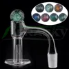 BERACKY Full WELD RÖKNING Terp Slurper Quartz Banger med Dichro Glass Marble Hollow Quartz Pill Ruby Pearl 20mmod Fullt Welded Beveled Edge Nails For Water Bongs