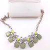 Choker Crystal Necklace Fashion Candy Color Stone Statement Jewelry Accessary For Women Factory Price