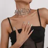Colares pendentes de colar de cargas exageradas para mulheres Charms Party moda mulher retrô elegante lady hip hop jóias