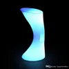 Silla de bar de plástico LED de fábrica, taburete, silla de mesa de iluminación, silla de mesa luminosa que cambia de varios colores