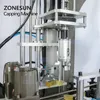 ZONESUN – pichet automatique en plastique pour lait, Jerry Can, revêtement en Gallon HDPE, bouchon nervuré, alimentation et vissage de bouteille de style F, Machine de capsulage
