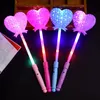 Easter LED Flashing Stick Children Girls Fairy Magic Wand Sticks Light up Five-pointed Star Princess Party Prop Accessories