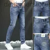 Herrenjeans Designer Luxuriöse bestickte, hochwertige Jeans für Herren, schmale, gerade Röhrenhose mit kleinen Füßen, Designer 42DJ