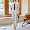 Women's Suits Blazers Autumn Winter Formal Ladies White Blazer Women Business Suits with Sets Work Wear Office Uniform 5XL Size Pants Jacket 230316