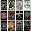 Locomotive Club Vintage signe en étain en métal affiche murale décoration Garage Bar café art plaque de fer peinture minable Style rouille Plaques 30X20 cm W03