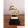 Dekorativa föremål Figuriner 2021 Grammy Trophy Musik Souvenir Award Staty Gravering 11 Skala Storlek Metall Modern Gyllene Cn Drop D Dhtxu