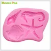 Cake Tools Mom&Pea MPA1935 Shell Seastar Silicone Mold Decoration Fondant 3D Grade