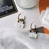 Luxury Women Bag Earrings 18k Gold Plated Charm Earring Black White Love Earring Designer Jewelry Couple Family Accessories Premium Gift Box