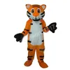 Costume de mascotte de tigre de dessin animé professionnel, tenue de personnage de dessin animé, tenue pour adultes, tenue de carnaval de noël, robe fantaisie pour hommes et femmes