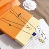 Luxury Jewelry Necklace Charm Fashion Design Necklace 18k Gold Plated Long Chain Designer Style Popular Brand Exquisite Gifts Campus Couple Family