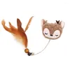 Cat Toys Lovely Chase Interactive Teaser Toy Tassel Feather Cute For And Kitten