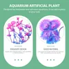 Decorative Flowers Tank Water Decor Artificial Aquarium Aquatic Simulation Fake Ornament Adornment Adorn Landscaping Decorations