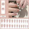 False Nails 2023 Pearl Fake Sweet Style Long Paagraph Manicure Save Time Salon Diy Art 24st.