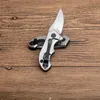 Factory Price Pocket Flipper Folding Knife CPM-20CV Stone Wash Blade Carbon Fiber with Steel Sheet Handle Ball Bearing EDC Knives with Retail Box
