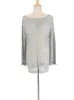 Kvinnors badkläder Kvinnor Beach Tunic Sticked Cut Out Transparenta virkade klänningar Solid Sexig bikini täcker baddräkt Cape Beachwear S!