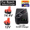 Pour Bosch 14.4V 12V Batterie D70745 PSR 12 GSR 12 VE-2 GSB12 VE-2 Batterie Rechargeable 2607335273 BAT038 BAT043 BAT045 BAT040 RU