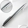 Canetas esferográficas Monte Mount Luxury Fl Metal Pen 0,7 mm Tinta preta Gel Artigos de papelaria Escritório de negócios Suprimentos para assinatura Presentes Drop Delivery S Dhflp