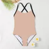 designer Bikini Baddräkt Dam Sexig Baddräkt Dam Rygglös Split Bokstav Flerfärgad Sommartid Strandbaddräkter Vindbadkläder N6NH#