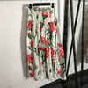 Drukuj sukienka z czołgiem Zestawy dla kobiet projektant mody stanik stanik Temperament Temperament Kwiatowe Drukuj Dwuczęściowy