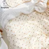 Quilts Kangobaby #My Soft Life# Design Autumn Muslin Cotton Bubble Fleece Baby Swaddle Blanket born Bath Towel Infant Quilt 230316