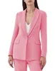 Kvinnors kostymer Blazers Office damer Kvinnor Pantsuit Casual Business Classic Single-Breasted Button Nine Blazer Pants Ställ in tvådelar Formella kostymer 230316