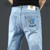 Jeans pour hommes Designer Jeans de printemps et d'été pantalons décontractés minces et droits pour hommes LGDE AVV5