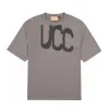 Męskie projektanci koszuli koszule koszule UCCI dla kobiet ta sama koszulka na zewnątrz nadrukowana okrągła szyjka krótko-rękawo-kodowa koszula sportowa luksusowe pary 3xl/4 x5qg#
